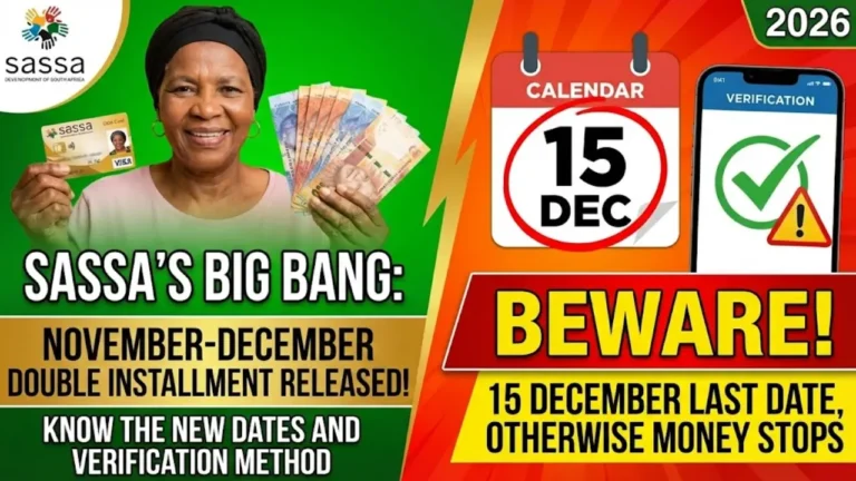 SASSA Announces Early Double-Payment Cycle for Nov–Dec 2026: Full Grant Schedule Inside