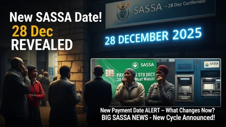SASSA Confirms New Payment Cycle: All Grants to Start from 28 December 2025