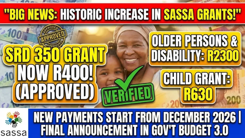 SASSA Grant Increase 2026 December: Know Monthly Amounts, Withdrawal and Full Details