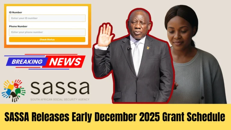 SASSA Releases Early December 2025 Grant Schedule Here’s When to Expect Your Payment