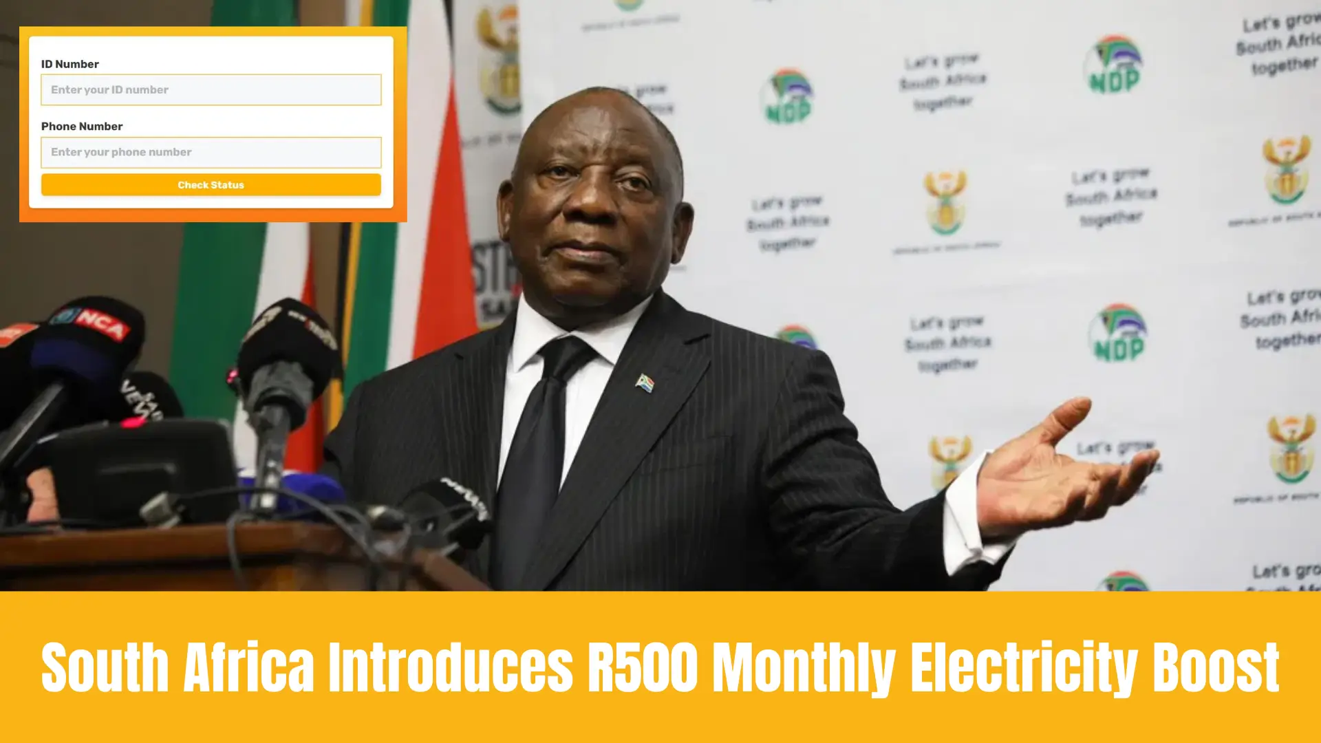 South Africa Introduces R500 Monthly Electricity Boost for SASSA Grant Recipients from December 2025