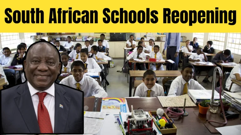 South African Schools Reopening Holidays Date Extended In November 2025
