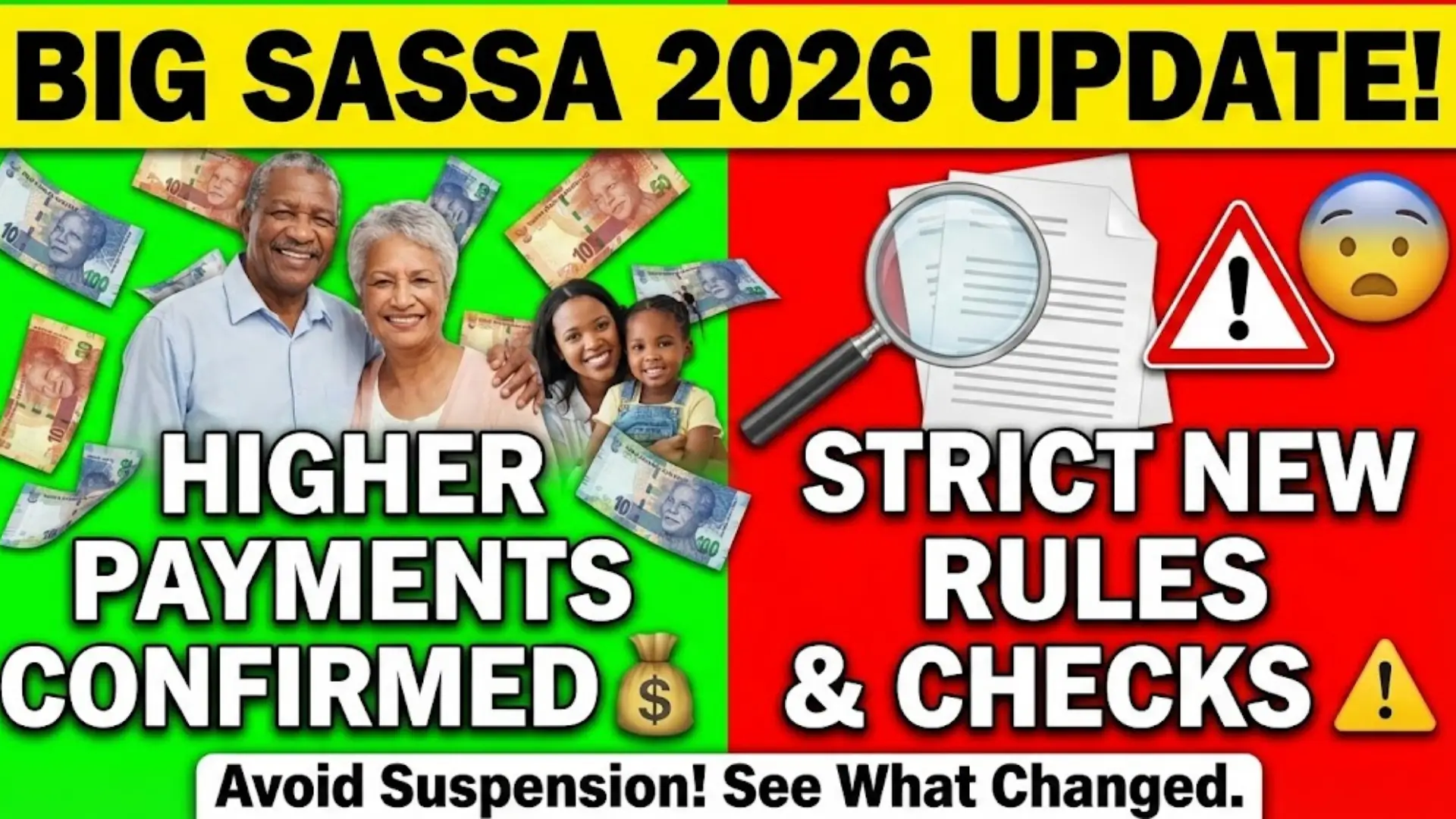 SASSA 2026 Grant Increase Announced: Higher Payments and Stricter Rules Revealed
