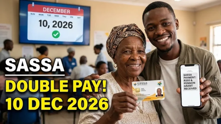 SASSA Grant Alert for R350 and Pensions Scheduled for 10 December 2026