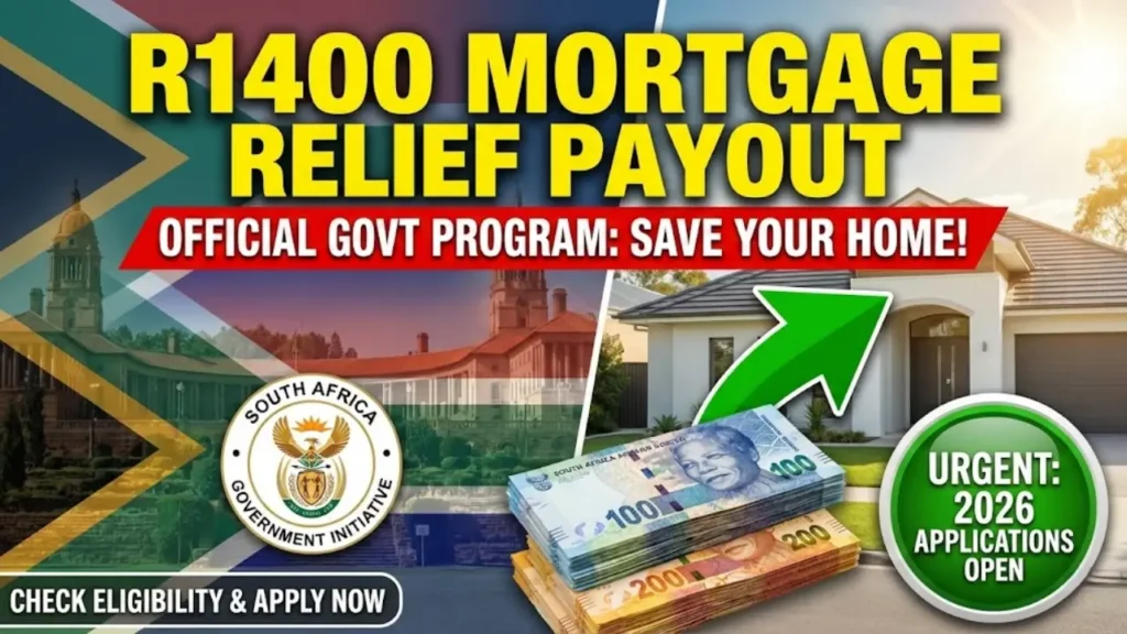 South Africa Launches R1400 Mortgage Relief 2026 to Support Struggling Homeowners