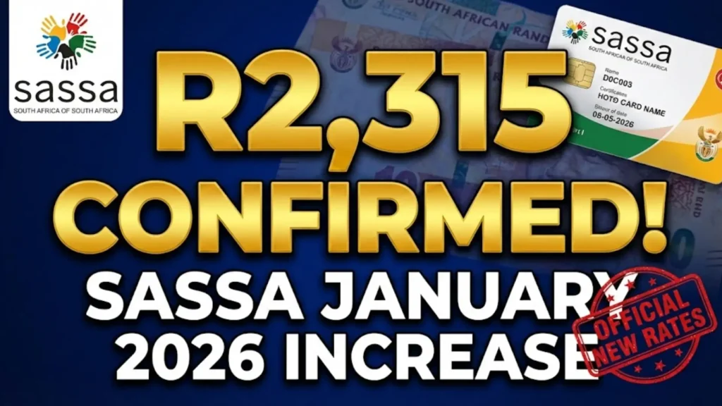 SASSA Grant Payments Increase in January 2026: New Amounts, Dates, and Full Breakdown