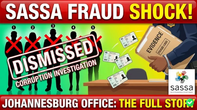 SASSA Fraud Case Johannesburg Office: Five Officials Dismissed After Corruption Investigation